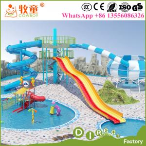 China Water theme park equipment used fiberglass water slide tubes for sale on sale
