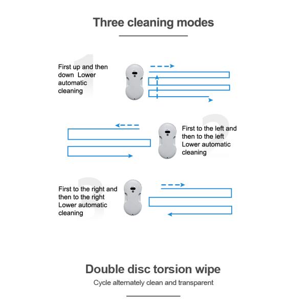 Uninterrupted Power Failure Function Robot Vacuum Cleaner Mops High- Rise Exterior Window Cleaning Robot