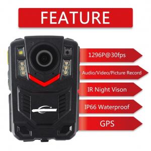 China Body Mounted Police Video Cameras With GPS Function on sale