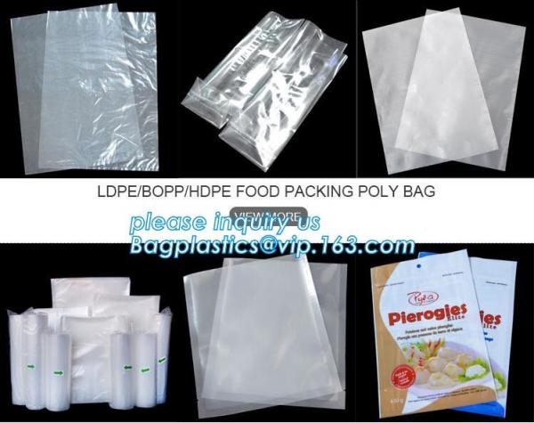 clear opp/cpp three side seal bag for beans,biscuits,cookies,pp cpp self-adhesive poly bag with glue tape,CPP BOPP plast