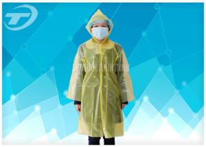 China White PE Plastic Raincoat Disposable  With Food Grade For Children And Adult on sale