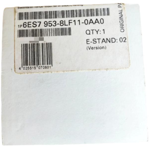 Buy Siemens 6ES7953-8LF11-0AA0 MICRO MEMORY CARD F. S7-300/C7/ET 200S IM151 CPU, 3.3 V NFLASH, 64 KBYTES at wholesale prices