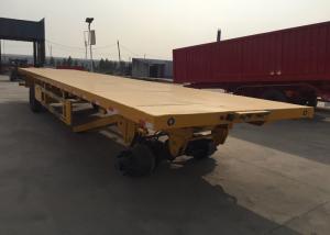 Quality Mn Steel 3 Axles Flatbed Cargo Trailer Carrying 30t Heavy Goods for sale