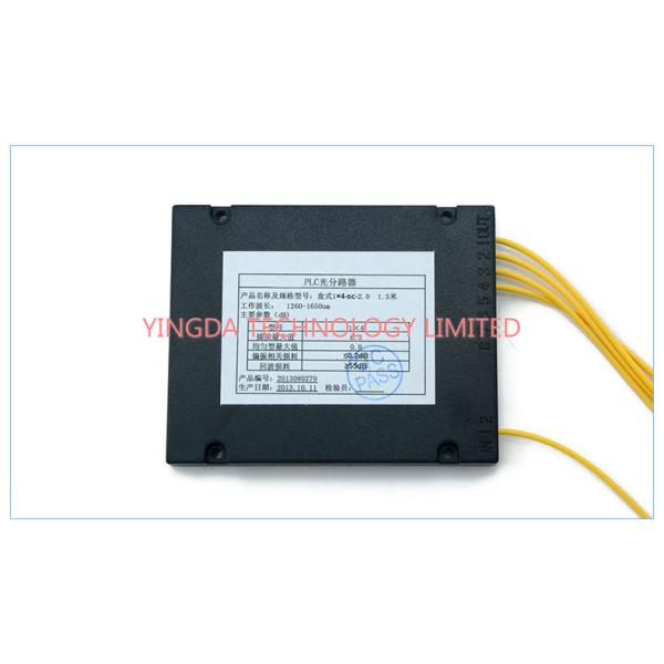 Low PDL PLC Splitter Box Module SC / UPC G657A2 1.5M Blue , Fiber Optic Splitter