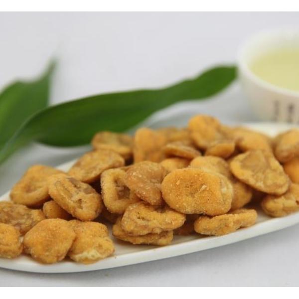 Dried Coated BBQ Flavor Broad Bean Chips Roasted Crunchy Snack