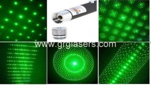 China 5 in 1 Green Laser Pointer Pen 1mW Star Effect Caps 5 Laserheads Lazer Light Made In China on sale