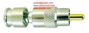RCA Coaxial Connector Compression Type 75ohm for Mini RG174 Coaxial Cable US market best selling RCA connector all brass