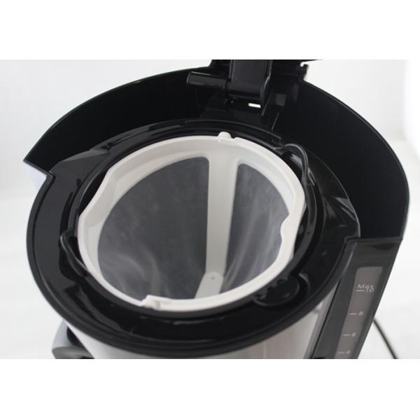 Silver Black Compact Drip Coffee Maker , 8-10 Cups Drip Filter Coffee Machine