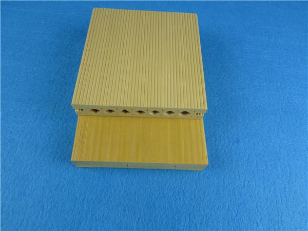 Buy Mouldproof Yellow WPC Composite Decking / Eco friendly Composite Wood Decking at wholesale prices