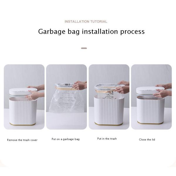 Incense Mosquito Repellent Intelligent Induction Dustbin 12Ltr Induction Trash Can