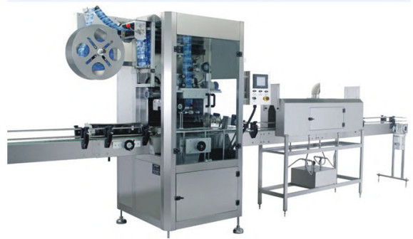 Automatic Juice Bottle Shrink Sleeve Labeling Machine Shrink Label Applicator