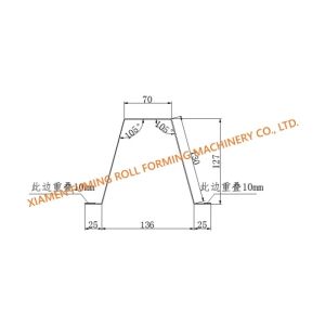 Frame Purlin Container House Roll Forming Machine Hydraulic Cutting