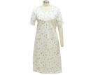 Offwhite Female Night Dress Sleepwear , Women'S Cotton Knit Nightgowns Oversized