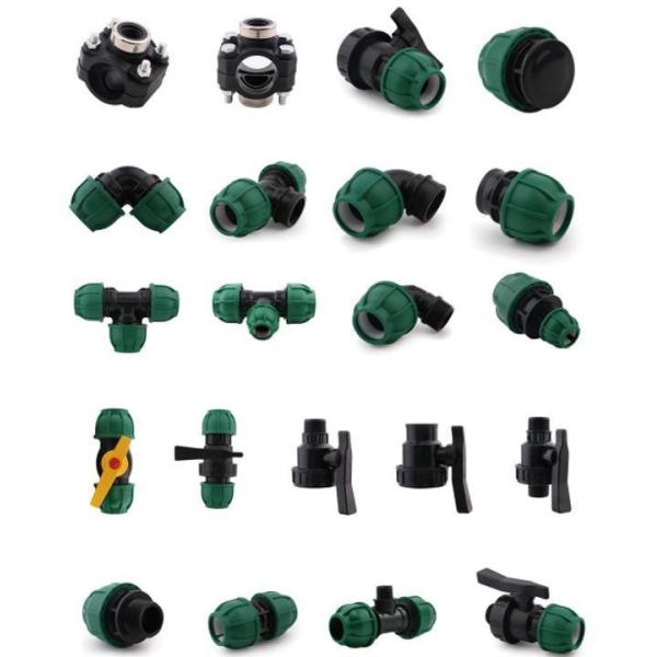 PP Polypropylene Compression Single Double Union Ball Valve Water Pipe Fittings for Irrigation