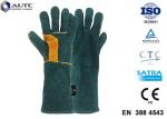 Leather Heat Resistant PPE Safety Gloves Soft High Dexterity For Welding Oven