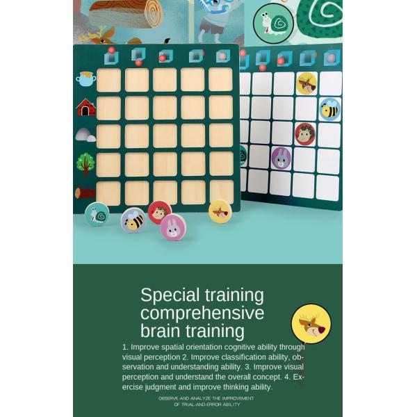 Unisex Children Wooden Puzzle Toys Spatial Thinking Logic Training Orientation Game