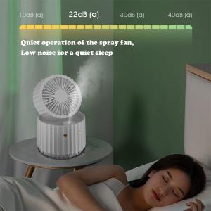 Quality USB Desktop Rechargeable Fan Humidifying Mist Foldable And Portable Cooling Fan for sale