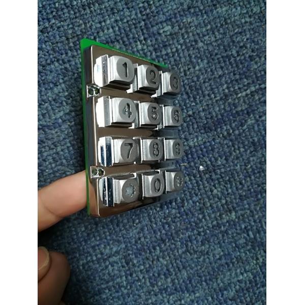 Chinese manufacture 3X4 matrix die casting mold backlight keypad/keyboard with blue led