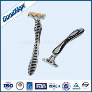 China Super Smooth Disposable Safety Razor With Three Blades Customer Logo Acceptable on sale