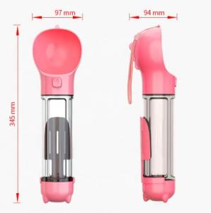 China Multifunctional Portable Dog Water Bottle Leakproof Retractable Lightweight Pet Water Dispenser Bottle on sale
