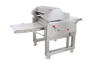 Quality 18m / Min Meat Processing Machine Wide Ranging Automatic Pork Skin Peeler Equipment Cutting Thickness 17cm for sale