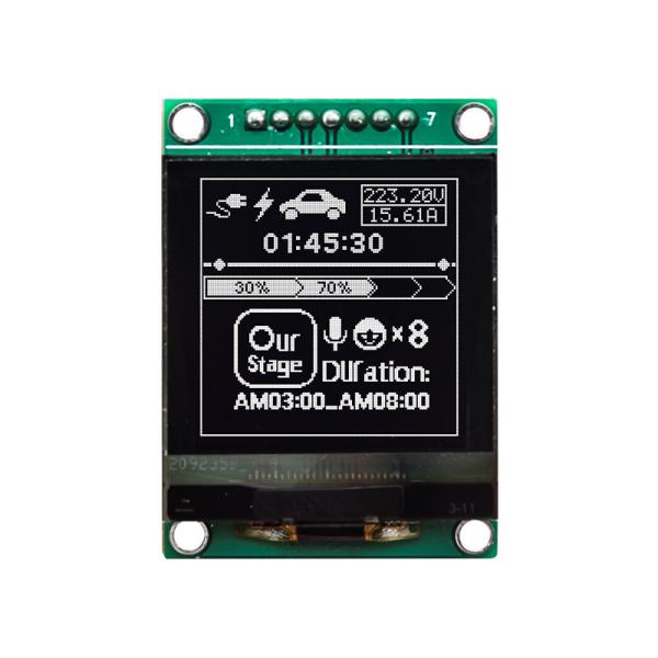 Buy 1.5" Inch 128x128 COG SH1107 OLED Display Module With Equipment Control / PCB / Frame at wholesale prices