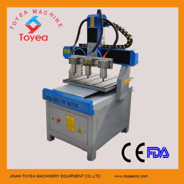 Buy 3D multi-heads mini cnc router machine TYE-3636-3 at wholesale prices