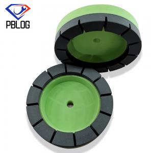 China Segmented Hand Grinding Wheel Glass Edge Sectional Grinding Wheel Green on sale