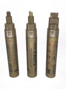 Gold Color point felt Tip oil based paint marker pen valve-action multichem ink teibow tip