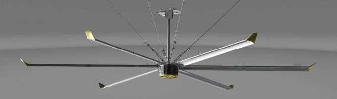 Big Ass Large Industrial Ceiling Fan for Factory Ventilation
