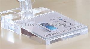 Quality Mobile Shop Clear Acrylic Display Rack Countertop For Smartphones Advertising for sale