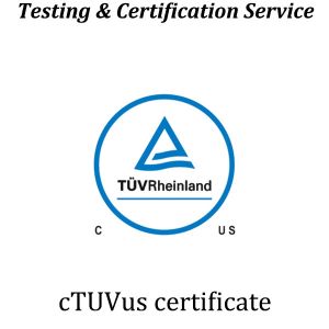 Quality SUD cTUVus certification Rheinland cTUVus certification North American safety certification (United States and Canada) for sale