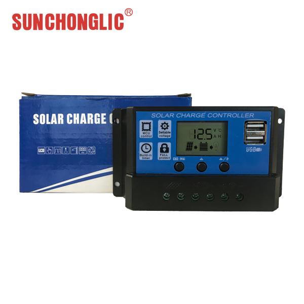 Buy 12v / 24v  pwm solar charger controllers 5v / 2a usb output  at wholesale prices