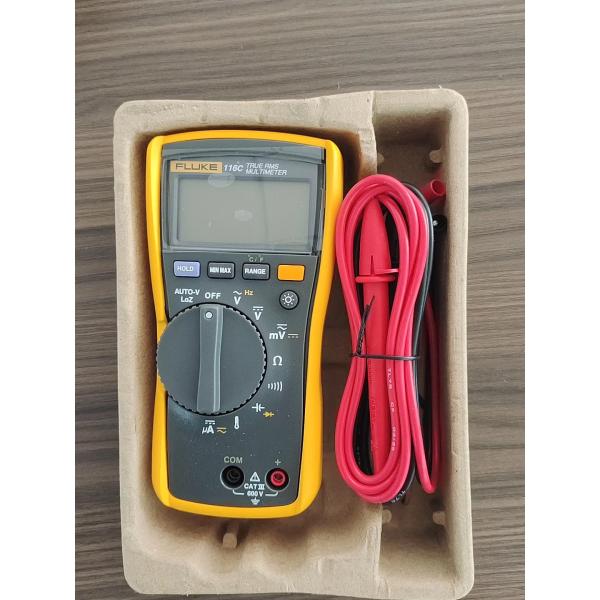 True-RMS Fluke 116/116C HVAC Multimeter 600V 6000 Count Thermometer & Microamps LoZ CAT III 600V