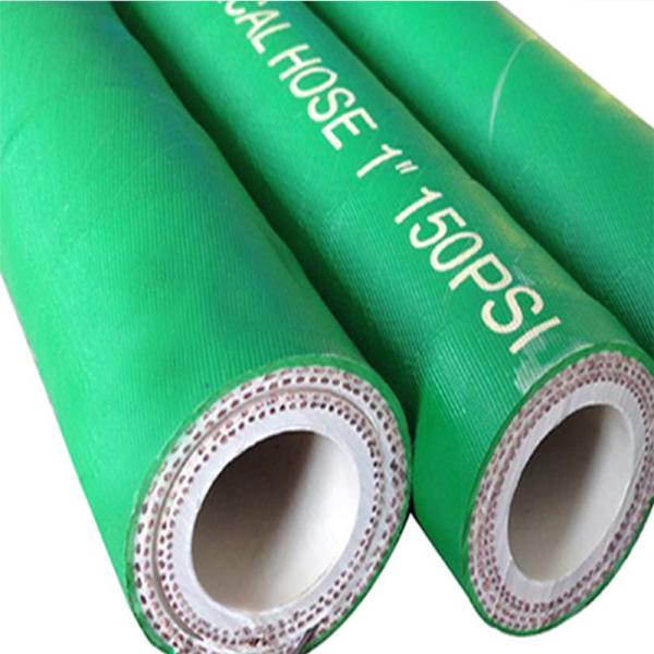 Resistant To Weathering Acid Transfer Hose Customizable With Camlock Flange