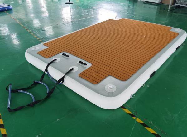 Buy Customized Inflatable Pool Float Mattress Dock Drop Stitch at wholesale prices