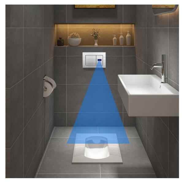 680x370x830mm Upper Cistern Hidden Wall Mounted Toilet with Concealed Auto Flush Tank