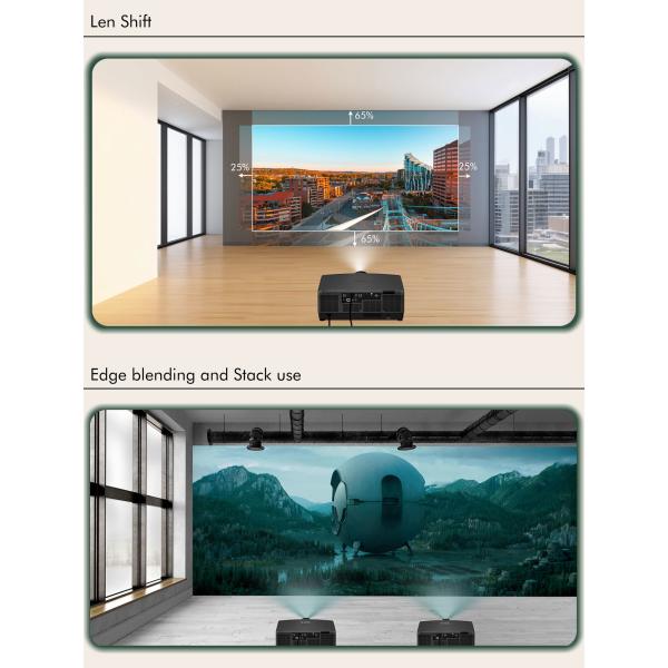 20000 Lumens 3D Laser Mapping Projector Multi Interface 360 Degree For Presentations