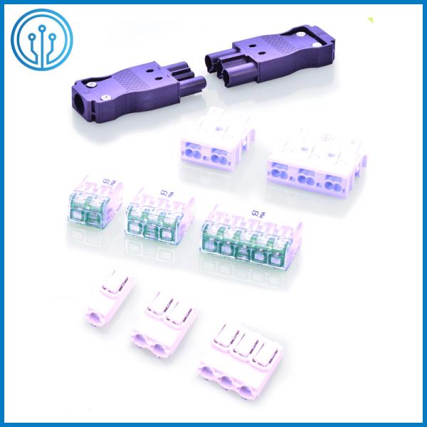 UL 94V-2 Rated SMT Mounting Polyamide 46 PCB Push Wire Connectors L01-N1P 600V 9A
