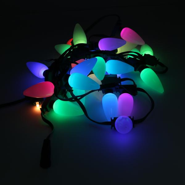 Buy Customized Shell RGB String Lights Flexible LLT Twist Lock Connector Type at wholesale prices