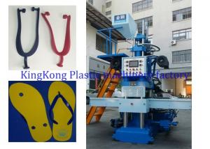 2 Stations Plastic PVC Sole Making Machine , Vertical Strap / Upper Injection Molding Machine