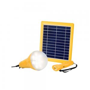 China Remote Control 3W Solar Home Lighting Systems 1 Lamp Indoor Solar Light Kit on sale