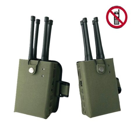 Mobile Phone Signal Handheld 5G Jammer Mobile Phone Jammer Remote Control Jammer 4 Bands 8-10W Per Band 2 x PCB-2040