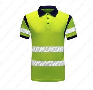 Quality Reflective PPE Safety Wear Summer New Breathable Quick-Drying Reflective POLO Shirt/T-Shirt With Custom Logo for sale