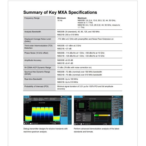 Keysight N9030B PXA Signal Analyzer 2Hz-50GHz 510MHz Bandwidth