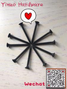 Quality China Factory C1022A Black Phosphate Drywall Screws Chipboard Screws 6x25mm for sale