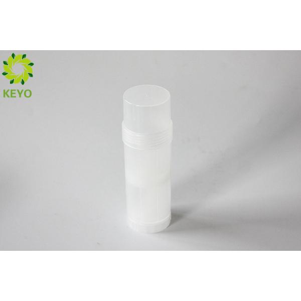 Clear PP Plastic Empty Stick Deodorant Containers Round Shape Capacity 60g