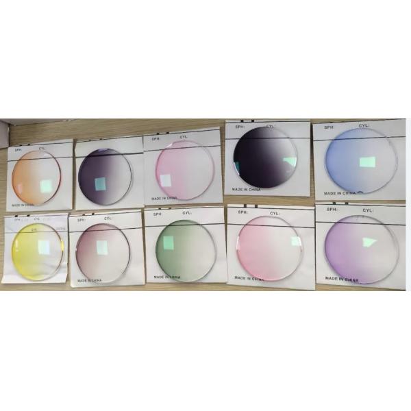 Custom Colored Lenses: 1.60 MR-8 Flat Lenses with AR Coating, Gradient Tinted Sunglass Lenses