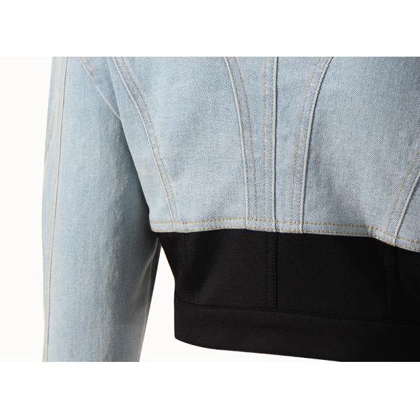 Female Short Casual Sleeve Jean Jackets Denim Cropped Jacket Hot Girl Fashionable Breathable Retro Long