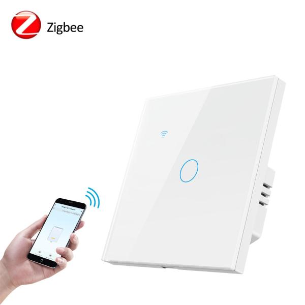 Buy CCC ZigBee Smart Switch AC240V Touch Wall Light Switch Timing at wholesale prices